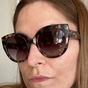 TOM’S Luisa Tortoise Shell Sunglasses